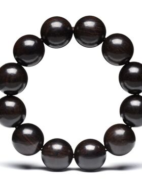 Natural Ebony Wood Bracelet, Wooden r Beads Bracelet, Sizes: