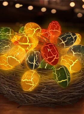 Pary LED Ligh Egg-Shaped Fancy Lanern Decoraive Sring Lighs