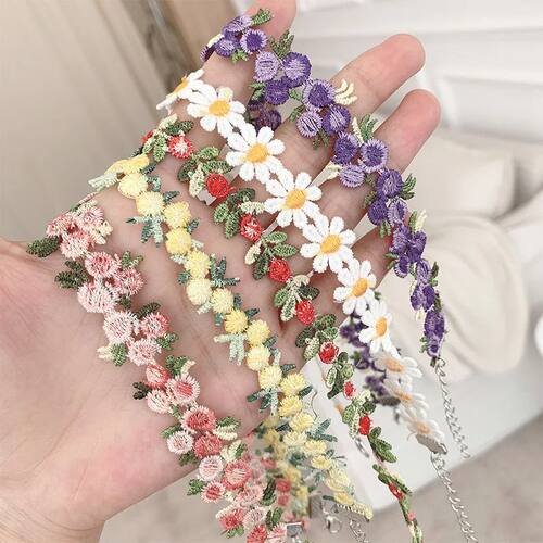 Sweet Flowers Lace Necklace Choker for Women Girls Good Qual
