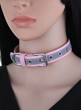 New syle Punk Harajuku Dazzling Reflec ligh Microfiber Leahe