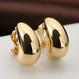 Ear Luxury Holes Clip Shaped Waer Drop Ligh French
