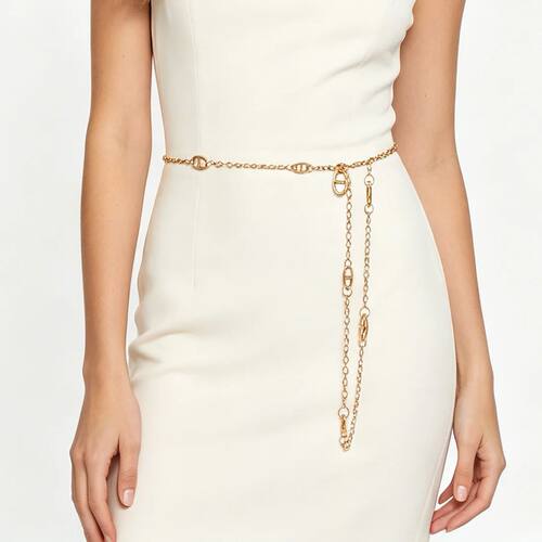 Sexy Summer Beach Bikini Waist Chain Jewelry Alloy Gold Silv