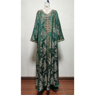 Dress Women Beading V Neck Long Dresses Vestidos Largos Par