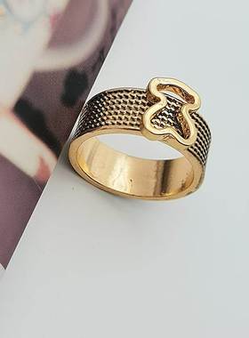 Fashion rend New Boho Jewelry European Bow Ring Women's Luxu