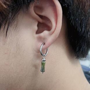 Retro bamboo pearl earrings with cool and cool style