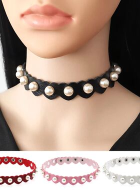 Punk Harajuku Personaliy nd Imiaion pearl Wavy shape Rives L