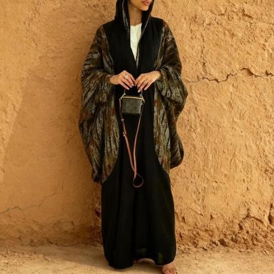 Women  Scarf Open Dress  Dubai Vestidos Largos Print Cardiga