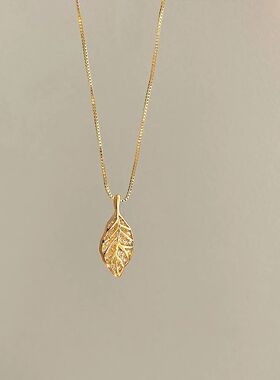 Elegan Rhinesone e Leaf Pendan Necklaces for Women Shiny Zir