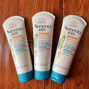 新款 美国Aveeno艾维诺宝宝燕麦润肤乳儿童保湿 面霜温和啫喱美版