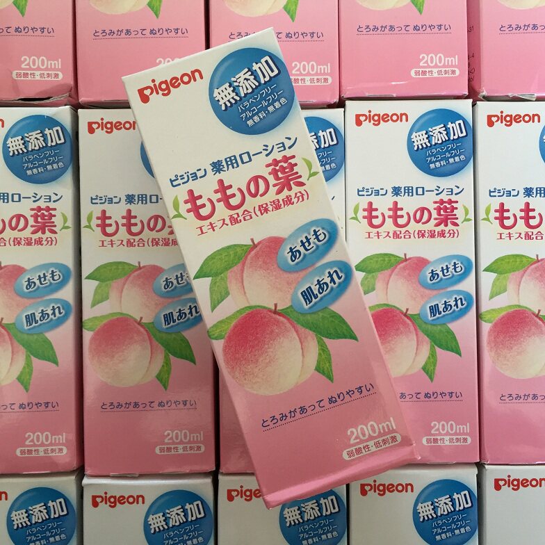 日本日亚海淘 贝亲Pigeon婴幼儿液体爽身粉桃子水桃叶水痱子水