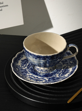 爱莉卡贝叶 Erica Beyer 雅顿英式城堡复古宫廷风陶瓷咖啡杯