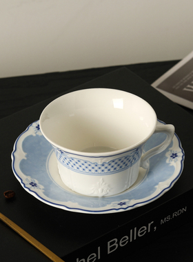 爱莉卡贝叶Erica Beyer 男爵夫人同款欧式宫廷风蕾丝骨瓷咖啡杯碟