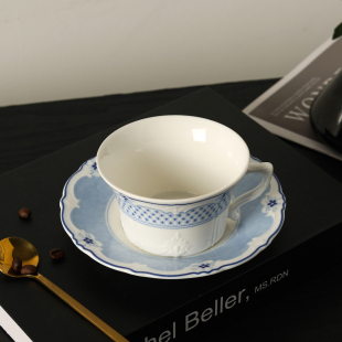 宫廷风蕾丝骨瓷咖啡杯碟 男爵夫人欧式 爱莉卡贝叶Erica Beyer