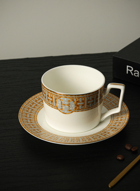 爱莉卡贝叶Erica Beyer  金色年华欧式轻奢骨瓷镀金咖啡杯