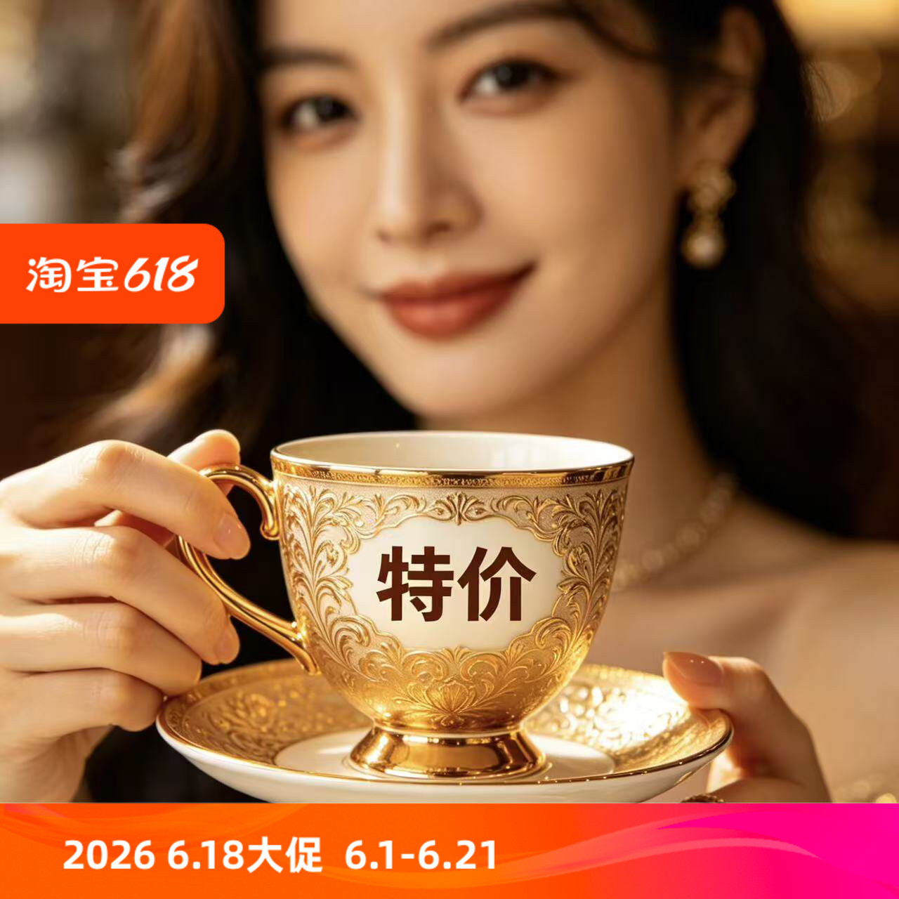 【88元包邮】欧式骨瓷轻奢咖啡杯样品 特卖 微瑕 孤品陶瓷咖啡杯