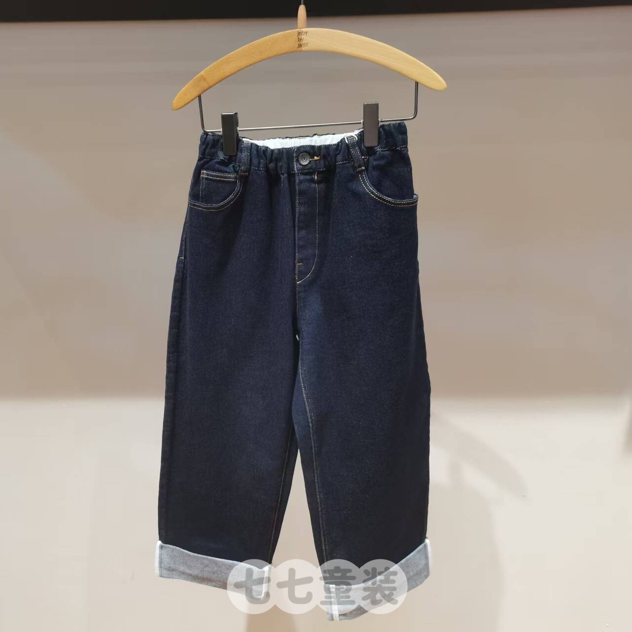 jnbybyjnby江南布衣童装2026秋男女童1Q8E11020牛仔长裤直筒裤