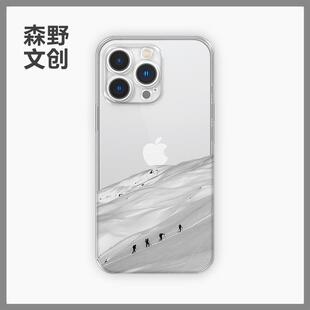 7plus小米14华为P60荣耀200vivoS18E透明xr小众xsmax 11魅族20 简约户外攀登适用iPhone16pro手机壳苹果15