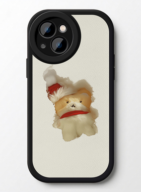 【沦陷啦】简约圣诞小熊适用iPhone17/16promax手机壳华为mate60OPPOreno12苹果15/14vivos20软IQOO9一加ACE3