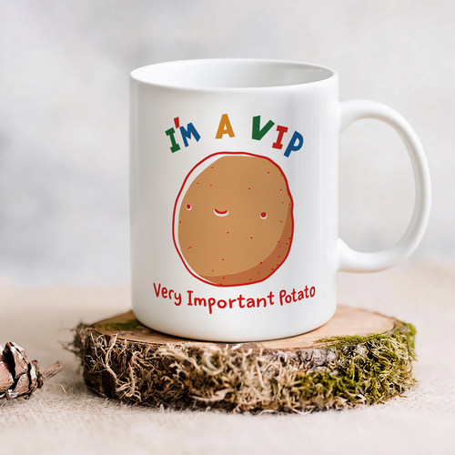 i am VIP very important potato我是重要的土豆趣味马克杯mug