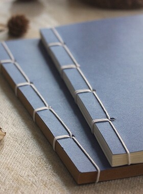 中国风传统 古风古式手抄经本 古典线装本子 空白牛皮纸内芯单款