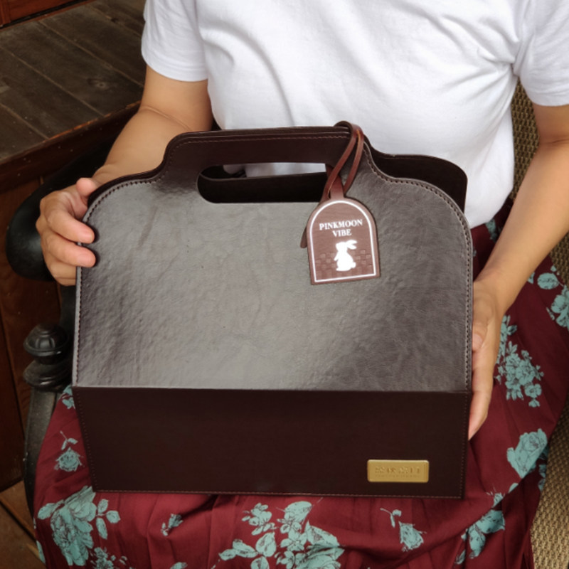 蜜语中秋高端皮箱商务礼盒月饼咖啡套装企业客户答谢员工福利