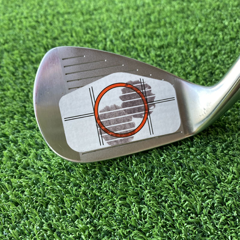 新款高尔夫球杆打痕纸 球痕测试纸 高尔夫辅助木杆 铁杆贴纸