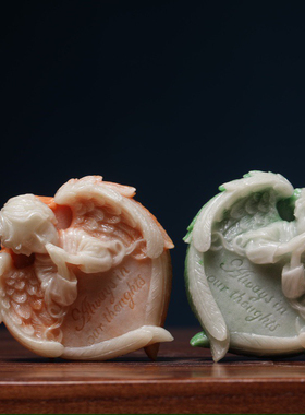 夜光石雕刻小天使摆件创意居家工艺装饰摆件情侣卧室床头装饰品