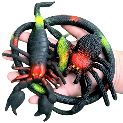 软胶仿真蝎子蜘蛛蛇玩具套装包邮
