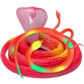 软胶仿真蛇眼镜蛇大小号幼儿园儿童过家家玩具蛇吓人假蛇动物模型