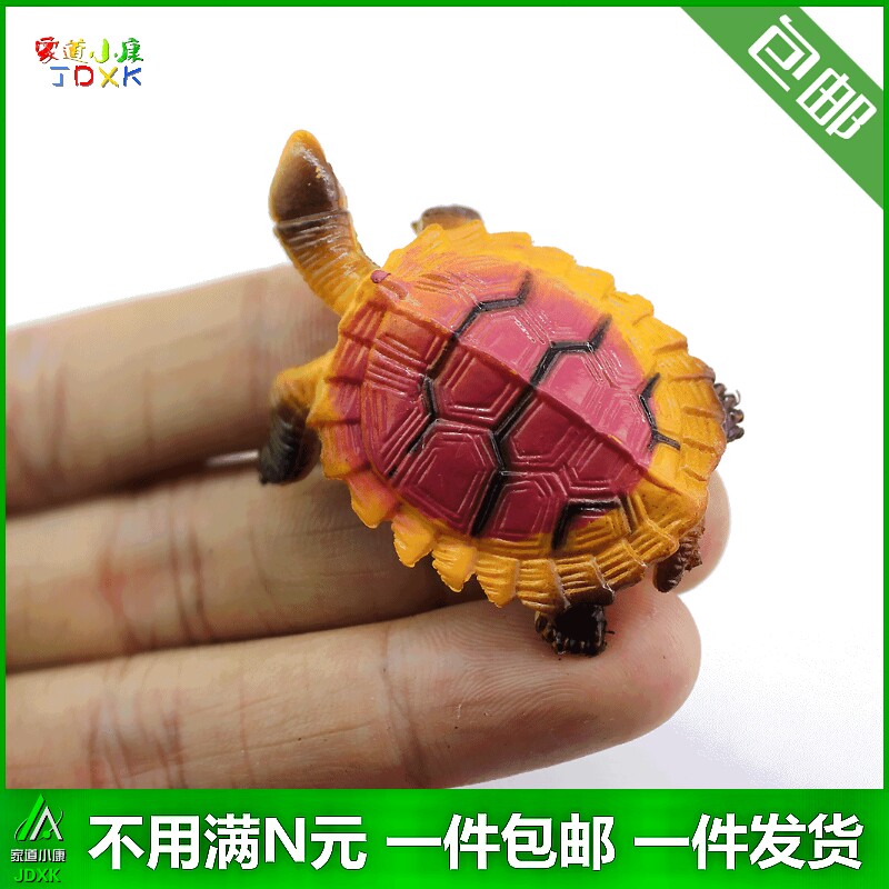 迷你海龟玩具装饰:儿童鱼缸水池