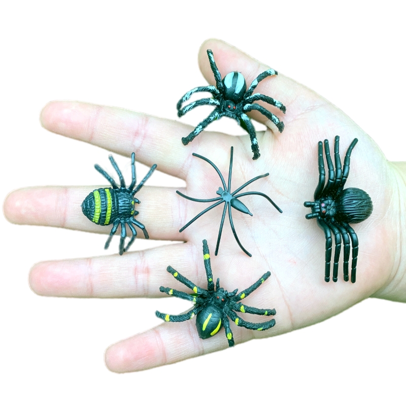 儿童玩具仿真塑胶小蜘蛛套装包邮