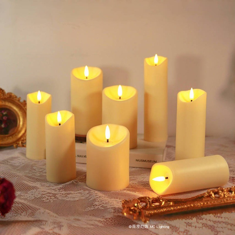 户外塑料仿真氛围电子蜡烛灯