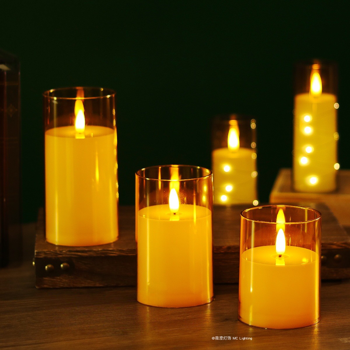 子弹头亚克力仿真电子蜡烛灯