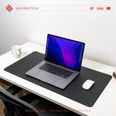 SkipperTech PU皮质桌垫超大纯色桌面鼠标垫虎年桌垫皮质办公防水