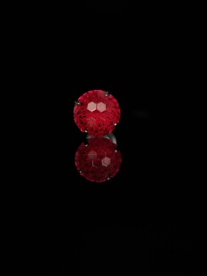 Lumiere 星屿-红色爆闪烟花切钛钢耳钉养耳骨外螺旋