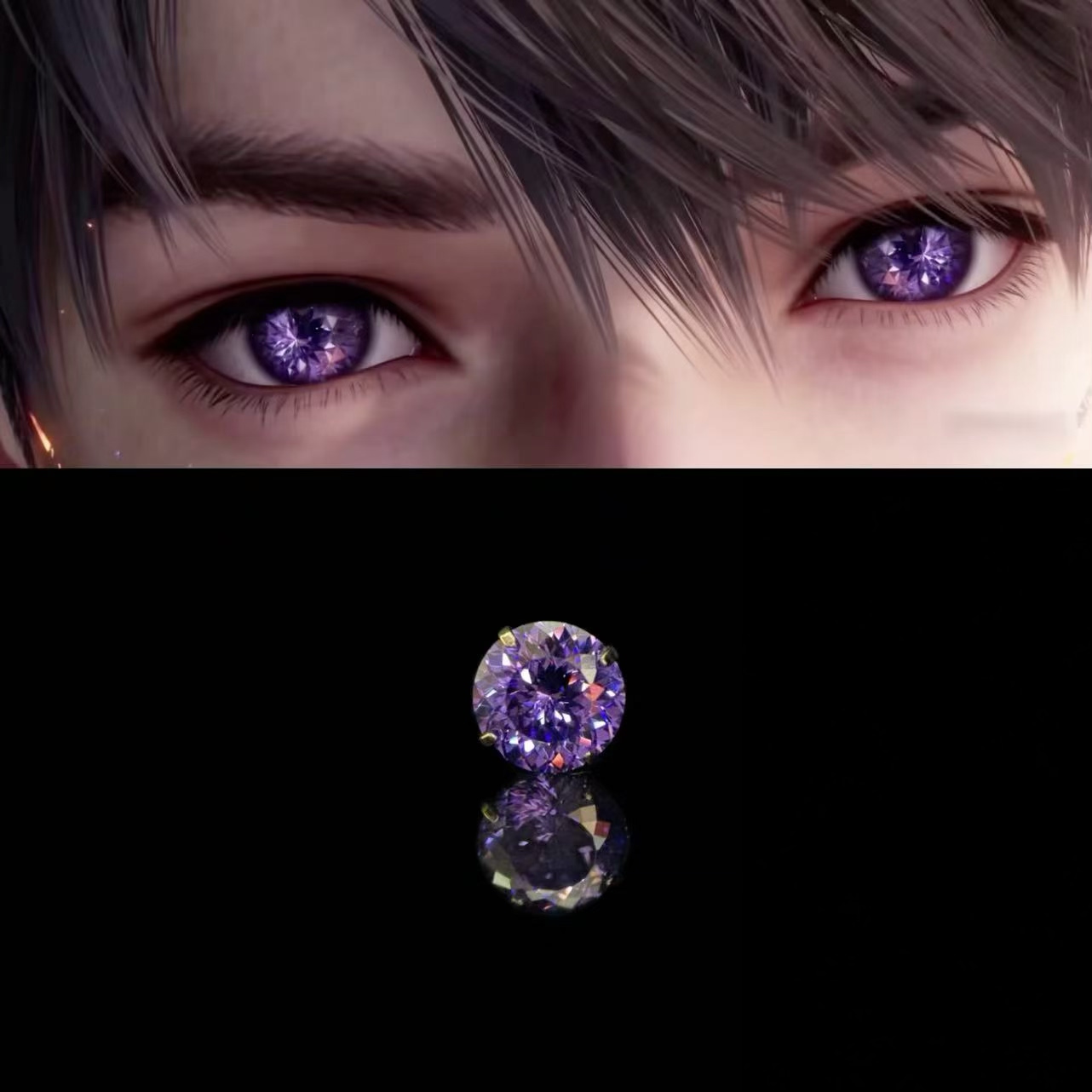 Lumiere 星屿｜紫兰鸟巢｜F136钛合金内螺旋耳钉
