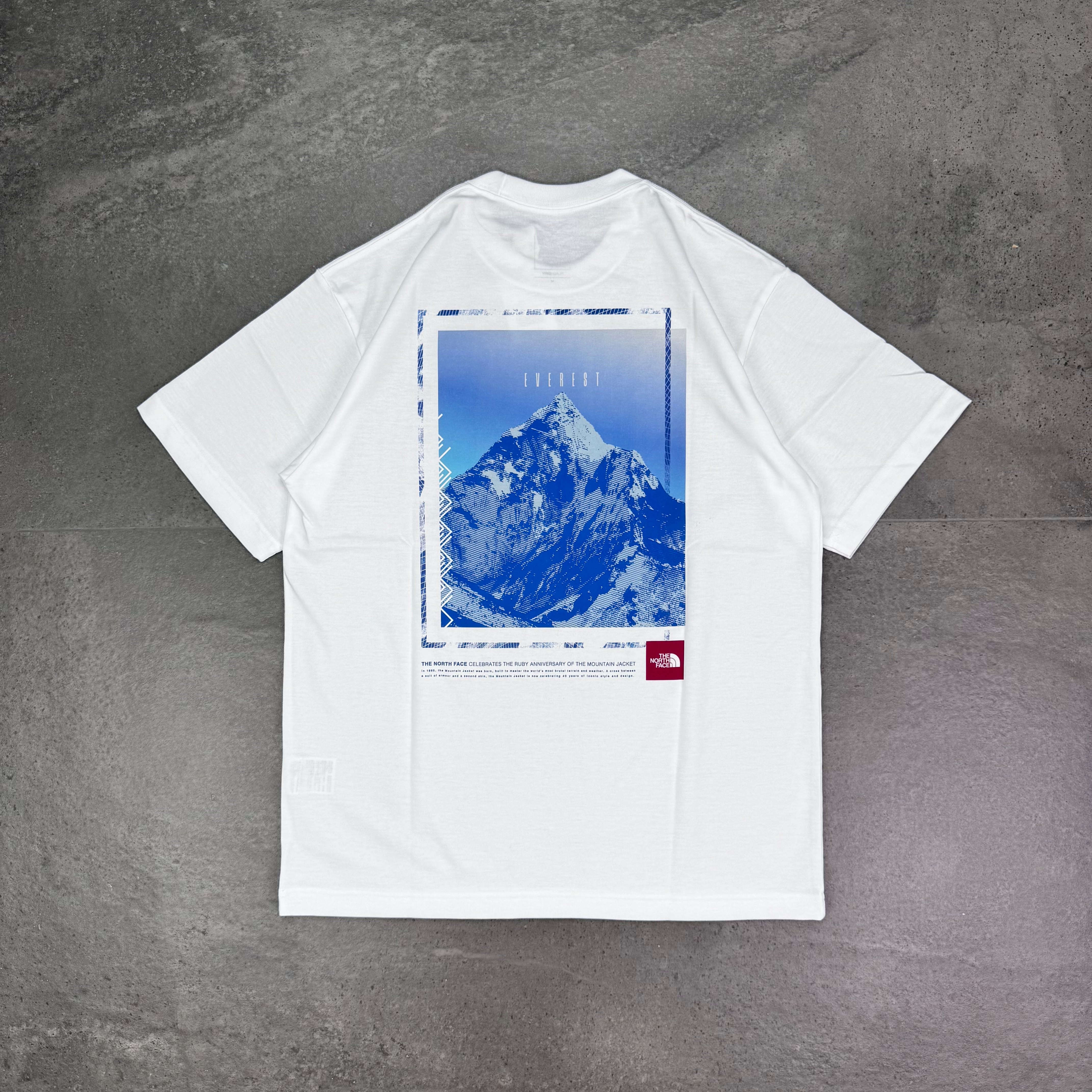 现货 THE NORTH FACE 25ss北面日版 世界山峰印花男女款短袖T恤