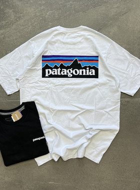 现货 Patagonia短袖 P-6巴塔哥尼亚25ss 男女款经典山峰印花t恤