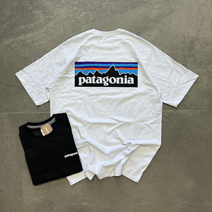 现货 Patagonia短袖 P-6巴塔哥尼亚25ss 男女款经典山峰印花t恤