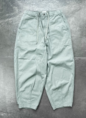 现货 TNF日本紫标 RipstopWide Cropped微锥宽松休闲长裤N25SC106