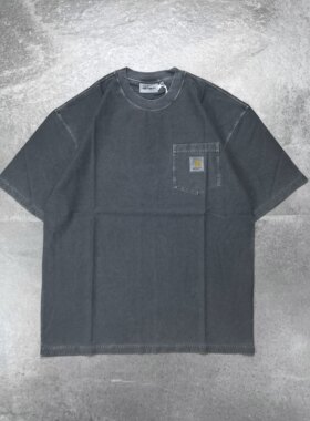 现货Carhartt WIP Loose Pocket卡哈特落肩宽松做旧口袋长短袖T恤