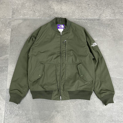 现货THE NORTH FACE × BEAMS 23aw紫标联名飞行员棒球夹克MA-1