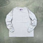 日本紫标 Pocket 8oz 现货 25AW紫标北面天竺棉长袖 T恤