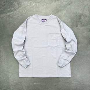 8oz Pocket T恤 现货 25AW紫标北面天竺棉长袖 日本紫标