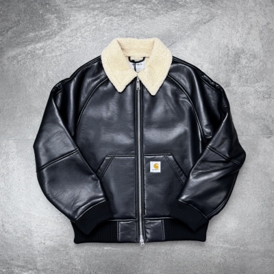 现货Carhartt WIP Shepton Jacket卡哈特谢普顿毛领人造皮衣夹克