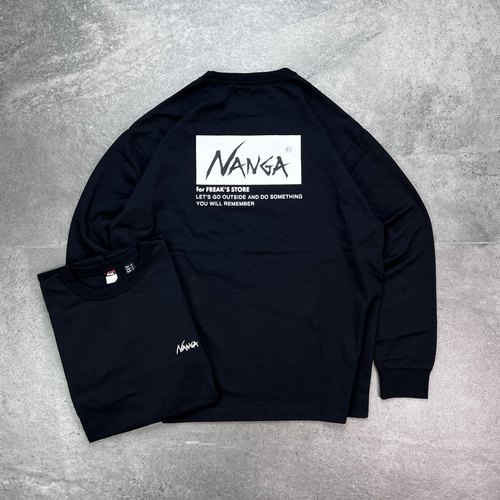 现货 NANGA × FREAK'S STORE 25aw联名限定刺绣印花户外打底长袖