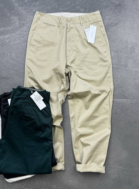 现货 nanamica Wide Chino Pants 25aw日本制休闲直筒长裤SUCS401