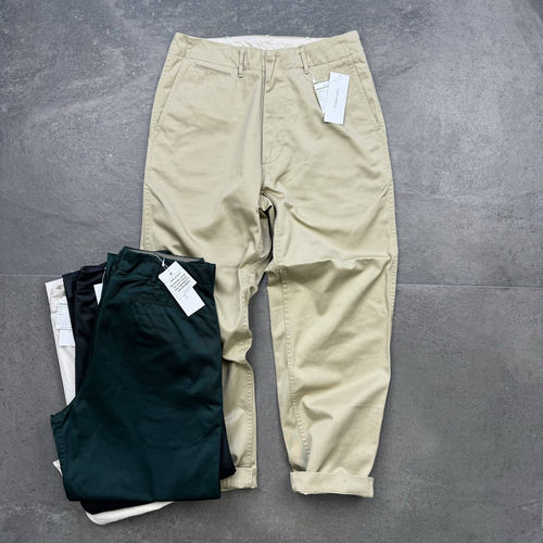 现货 nanamica Wide Chino Pants 26ss日本制休闲直筒长裤SUCS401