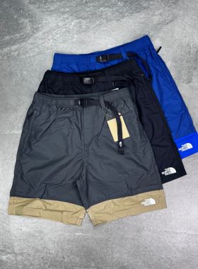 现货 TNF Nuptse shorts北面日版防水腰带尼龙运动短裤
