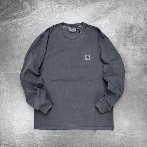 现货 Carhartt WIP Vista T-Shirt卡哈特水洗做旧重磅LOGO长袖T恤